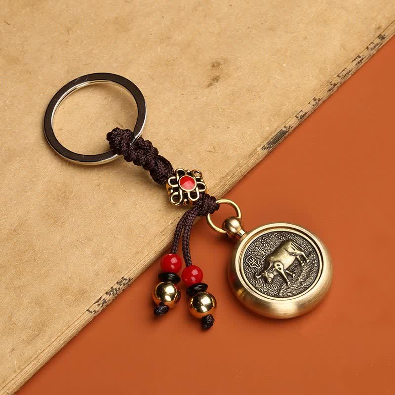 12 portachiavi zodiaco cinese benedizione ricchezza fortuna - Image 6