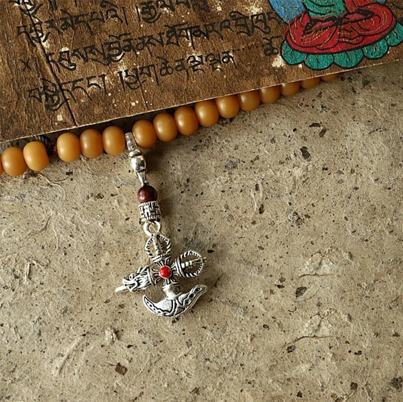 Bracciale di ricchezza Bagua Vajra Buddha Stones Tibet 108 perle di Mala Bodhi Seme - Image 14