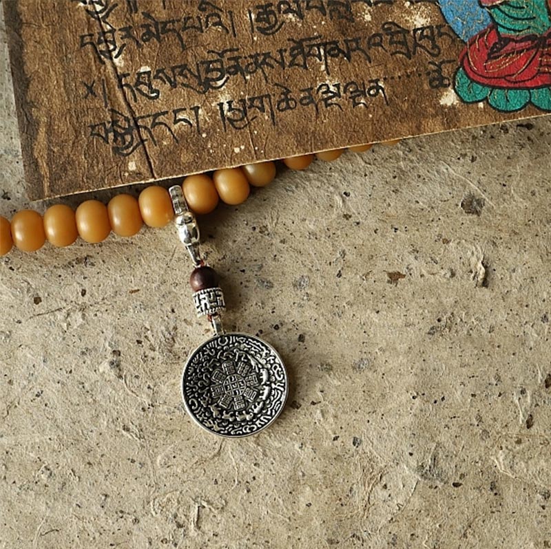 Bracciale di ricchezza Bagua Vajra Buddha Stones Tibet 108 perle di Mala Bodhi Seme - Image 15