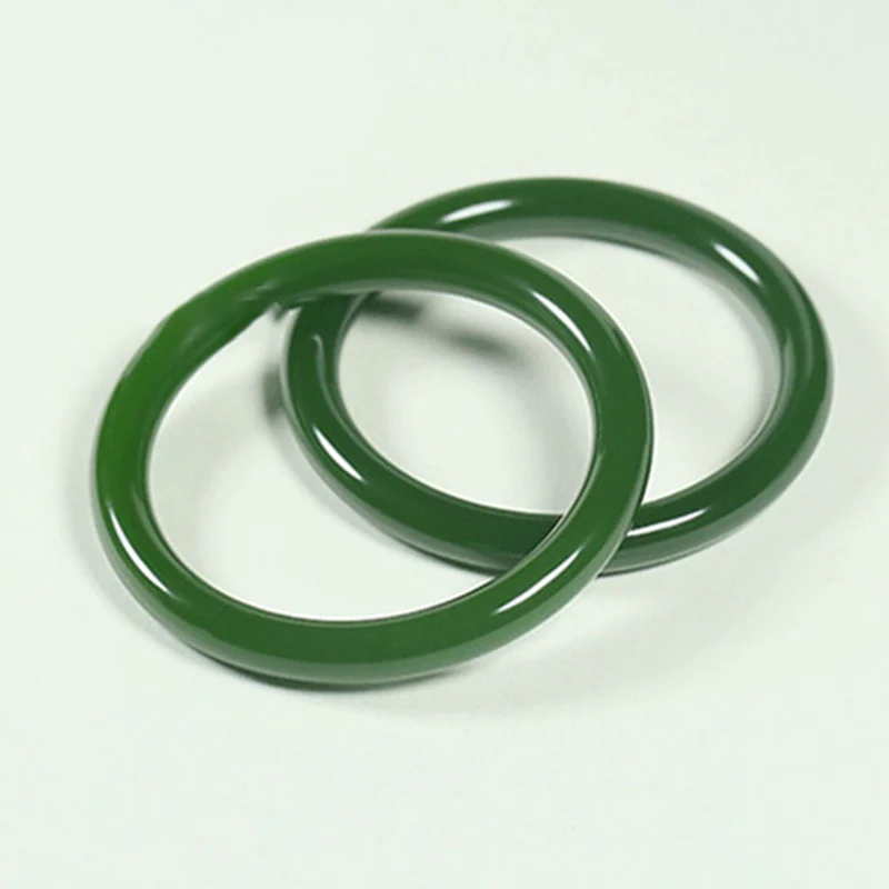 Braccialetto Buddha Stones Cyan Jade Longevity Blessing Bangle - Image 5