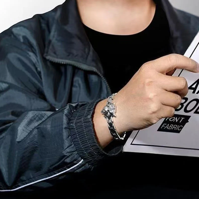 Braccialetto curativo con motivo a testa di tigre in Buddha Stones - Image 11