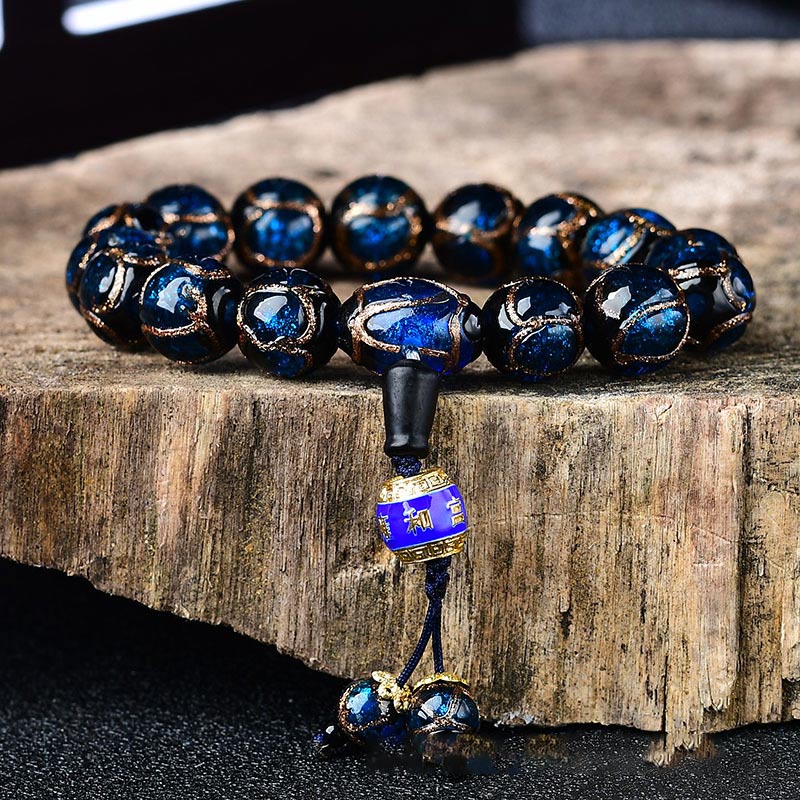 Braccialetto curativo in agata venata di drago tibetano - Image 14