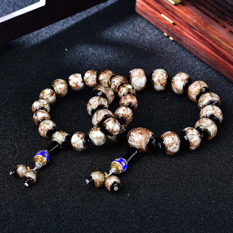 Braccialetto curativo in agata venata di drago tibetano - Image 17