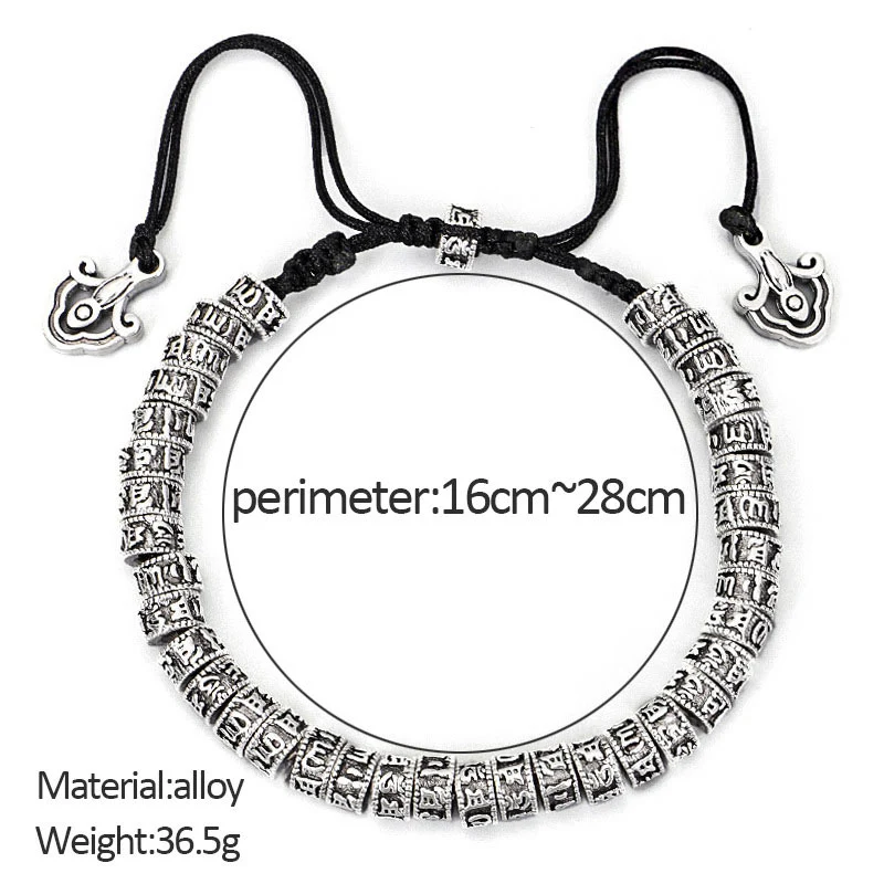 Braccialetto di purezza del mantra tibetano fatto a mano con Buddha Stones - Image 5