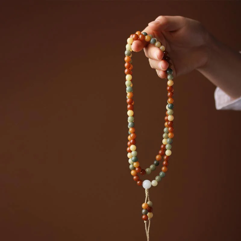 Braccialetto di saggezza di Mala Harmony Bodhi Seed Buddha Stones - Image 3