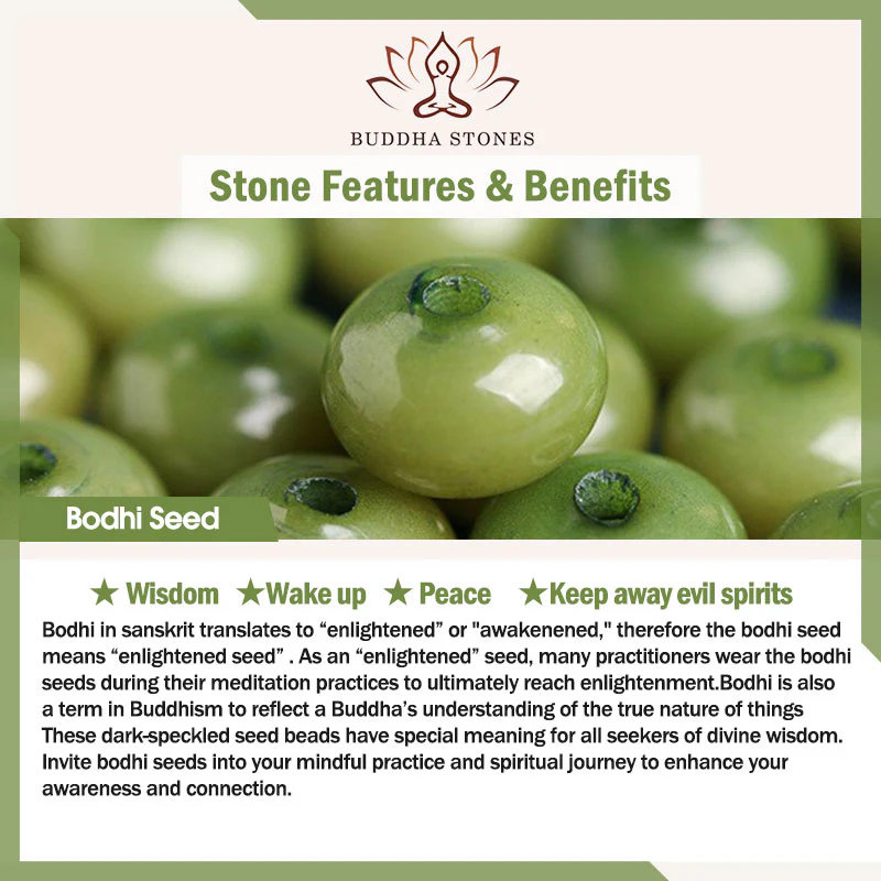 Braccialetto di successo Buddha Stones Lotus Cyan Bodhi Seed - Image 10
