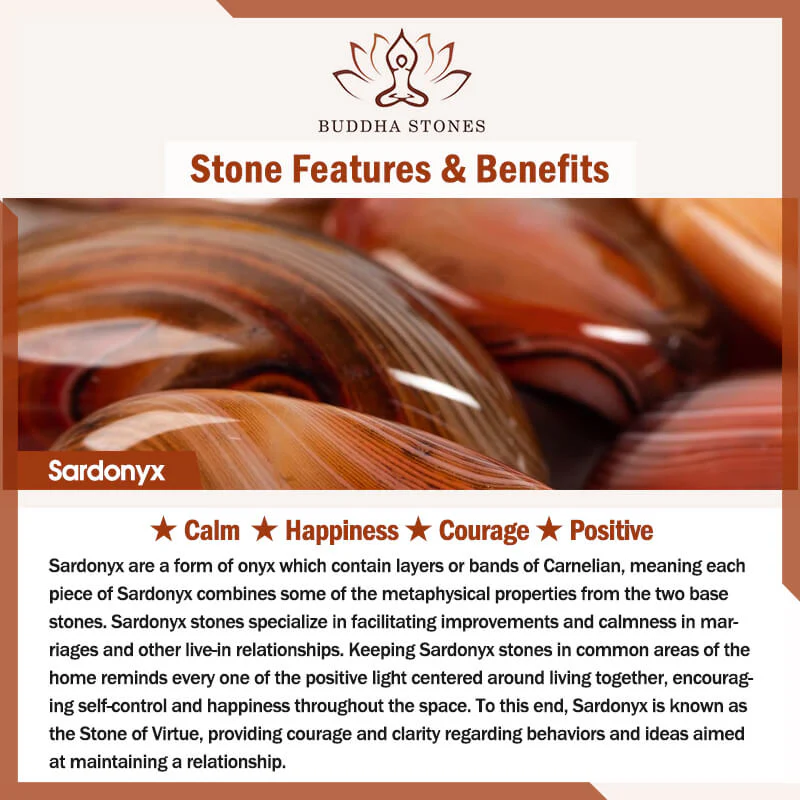 Braccialetto portafortuna in sardonice con perline Dzi a tre occhi Buddha Stones - Image 5