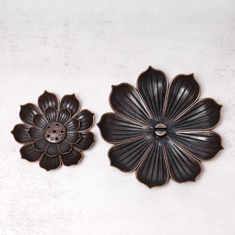 Buddha Stones Bruciatore di incenso creativo a sei fori di loto - Image 11