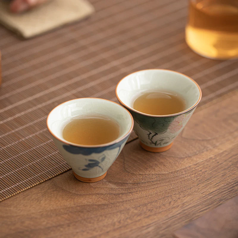 Buddha Stones Cachi Barca Koi Pesce Loto Tazza da tè in ceramica Kung Fu Tazza da tè 50ml - Image 19