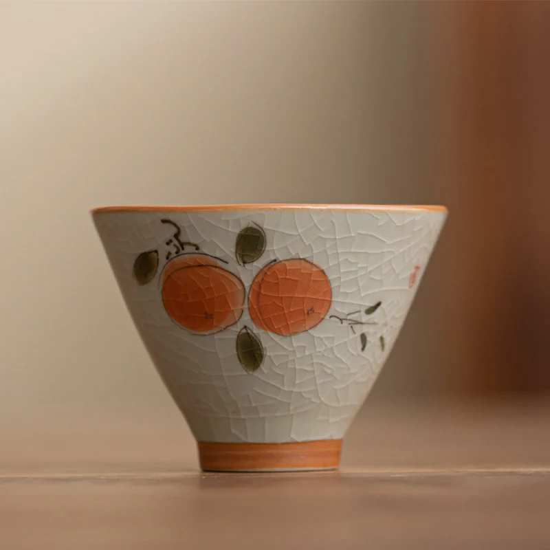 Buddha Stones Cachi Barca Koi Pesce Loto Tazza da tè in ceramica Kung Fu Tazza da tè 50ml - Image 3