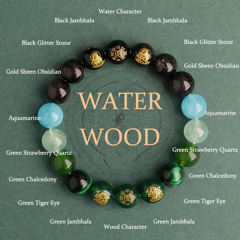 Buddha Stones Cinque Elementi Vari Agata Cristallo Agata Rossa del Sud Quarzo Fragola Pietra del Sole Citrino Braccialetto della Fortuna - Image 16