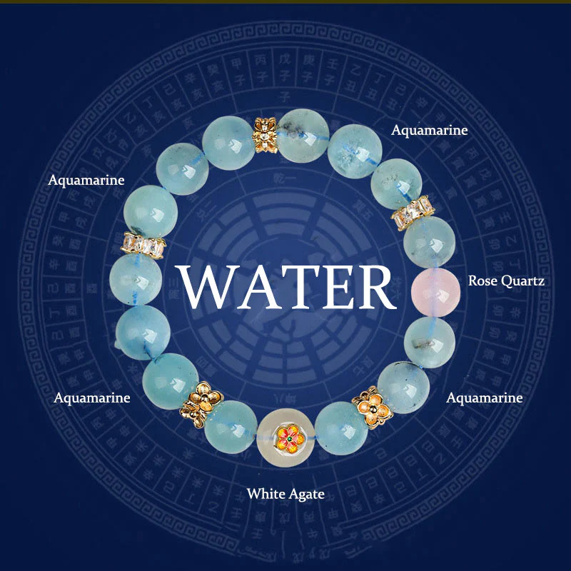 Buddha Stones Cinque Elementi Vari Agata Cristallo Verde Fantasma Quarzo Rutilato Uva Verde Agata Malachite Braccialetto della Fortuna - Image 13