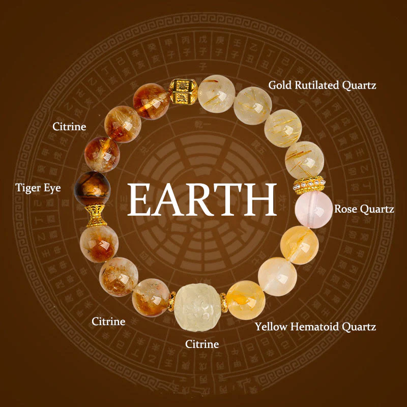 Buddha Stones Cinque Elementi Vari Agata Cristallo Verde Fantasma Quarzo Rutilato Uva Verde Agata Malachite Braccialetto della Fortuna - Image 23