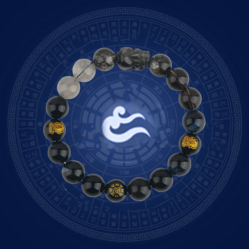 Buddha Stones Cinque Elementi Vari Cristallo Agata Pixiu Bracciale Ricchezza - Image 17