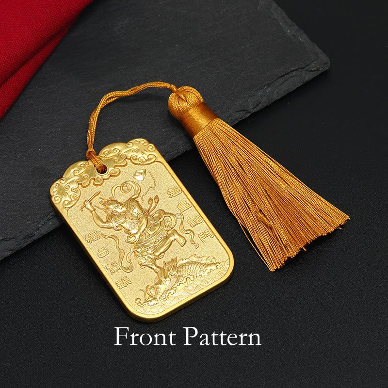 Buddha Stones Feng Shui Stella di buon auspicio Penna Wenchang Pagoda Pesce Koi Decorazione da appendere all'auto - Image 7