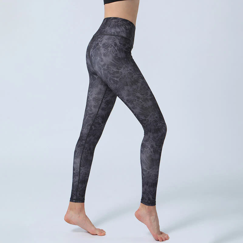 Buddha Stones Flowers Leaves Stampa Sport Fitness Yoga Leggings a vita alta Pantaloni da yoga da donna - Image 7