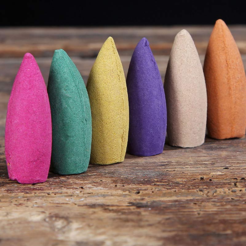 Buddha Stones Incenso a riflusso con aromi misti, confezione da 50 coni - Image 8