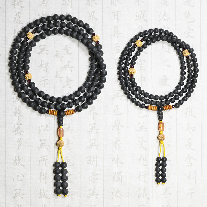 Buddha Stones Mala Tibetano Cipresso Semi di Bodhi Agata Rossa Braccialetto di Guarigione - Image 13