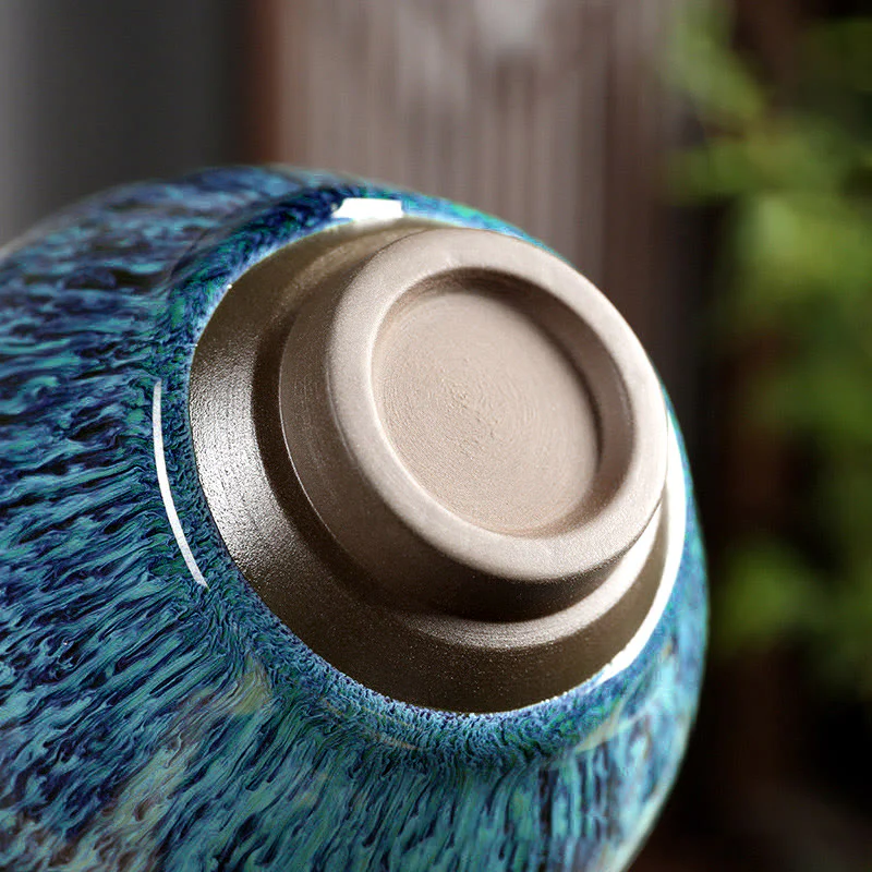 Buddha Stones Tazza da tè in ceramica multicolore Tazza da tè Ocean Wave - Image 6