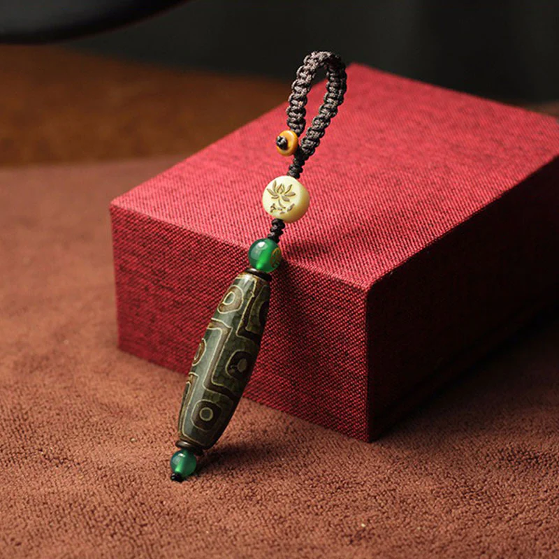 Buddha Stones Tibetano Nove Occhi Dzi Bead Decorazione della Ricchezza - Image 5