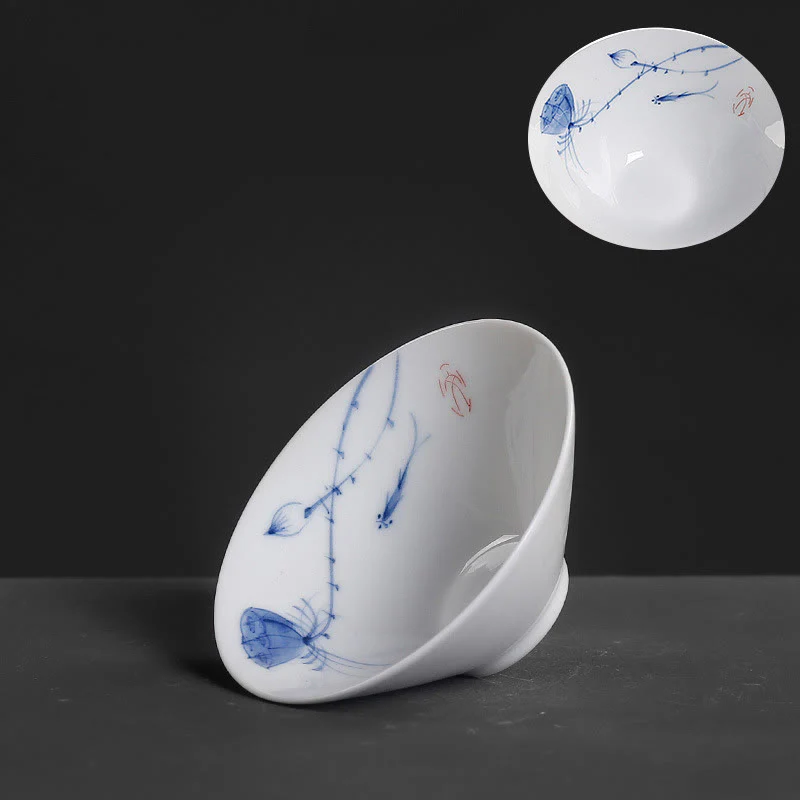 Buddha Stones Vintage Prugna Orchidea Bambù Crisantemo Loto Koi Pesce Tazza da Tè in Ceramica Kung Fu Tazze da Tè - Image 16