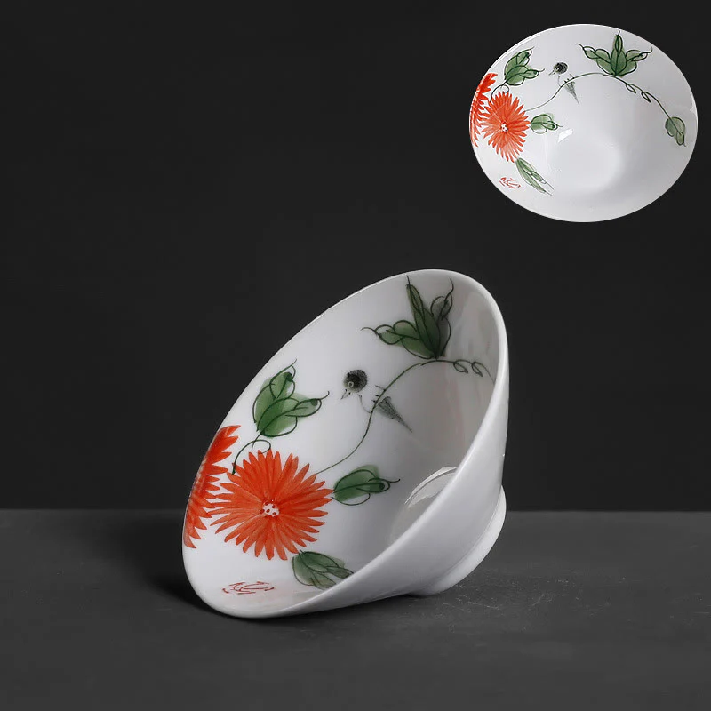 Buddha Stones Vintage Prugna Orchidea Bambù Crisantemo Loto Koi Pesce Tazza da Tè in Ceramica Kung Fu Tazze da Tè - Image 7