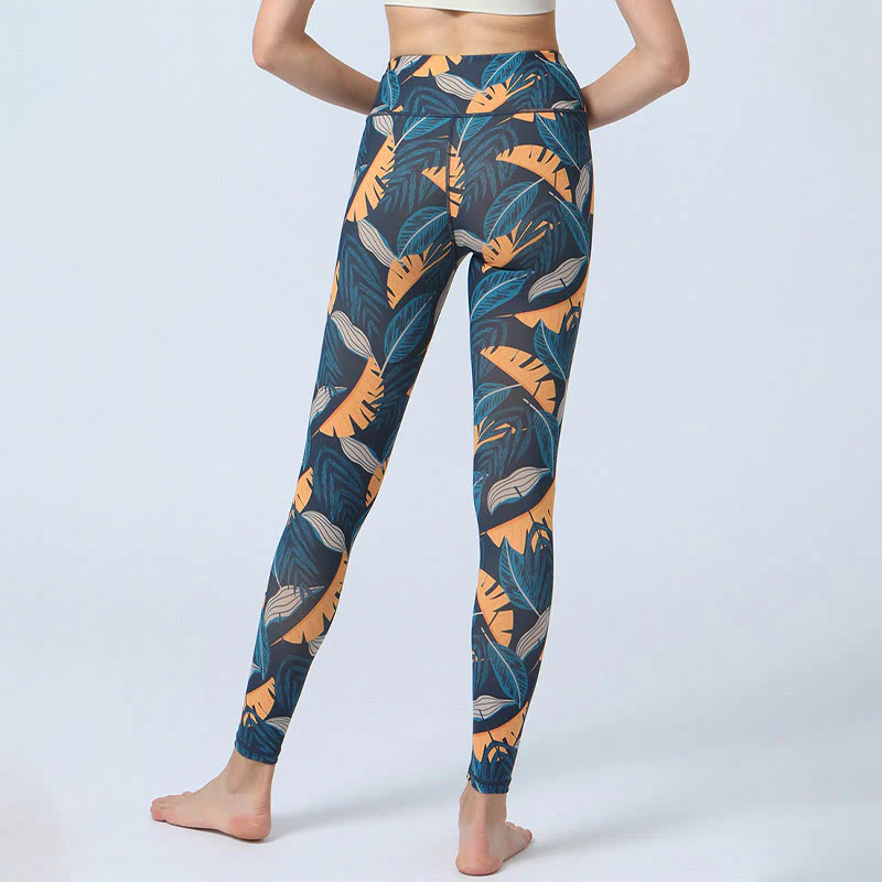 Leggings da yoga a vita alta con stampa Buddha Stones , per fitness e sport, da donna - Image 15