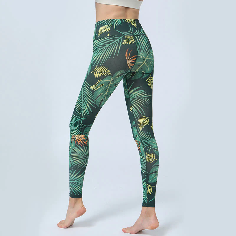 Leggings da yoga a vita alta con stampa Buddha Stones , per fitness e sport, da donna - Image 4