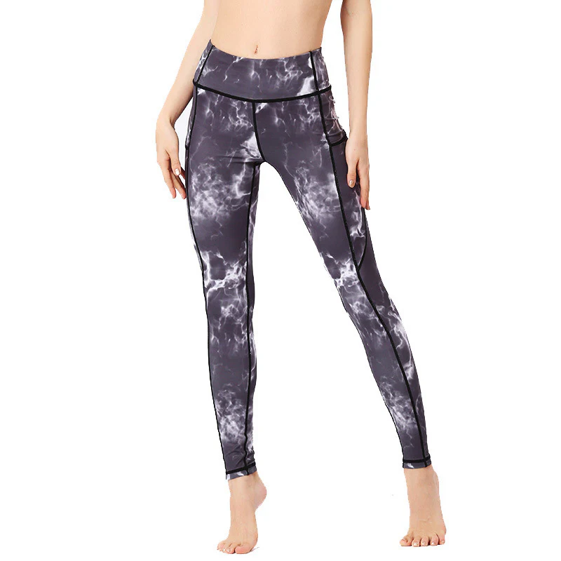 Pantaloni da yoga da donna con stampa colorata Buddha Stones Leggings sportivi da fitness - Image 12