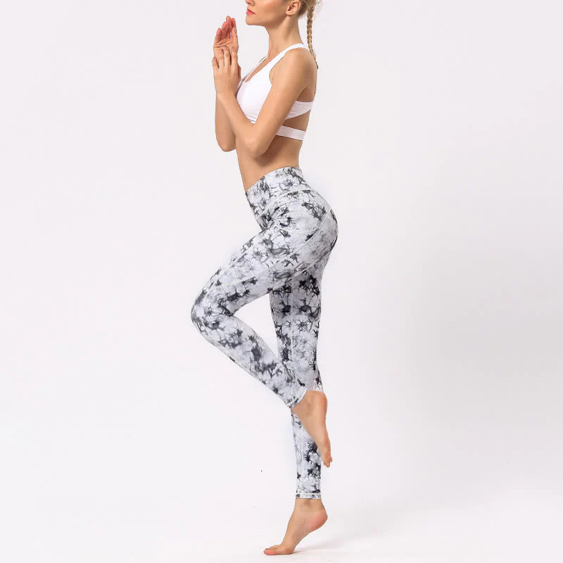 Pantaloni da yoga da donna con stampa colorata Buddha Stones Leggings sportivi da fitness - Image 17
