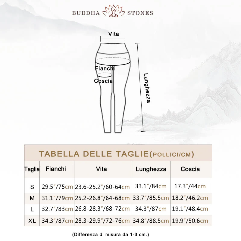 Pantaloni da yoga da donna con stampa colorata Buddha Stones Leggings sportivi da fitness - Image 5