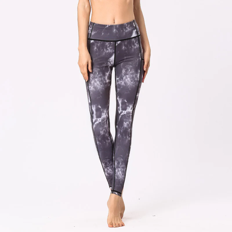 Pantaloni da yoga da donna con stampa colorata Buddha Stones Leggings sportivi da fitness - Image 6