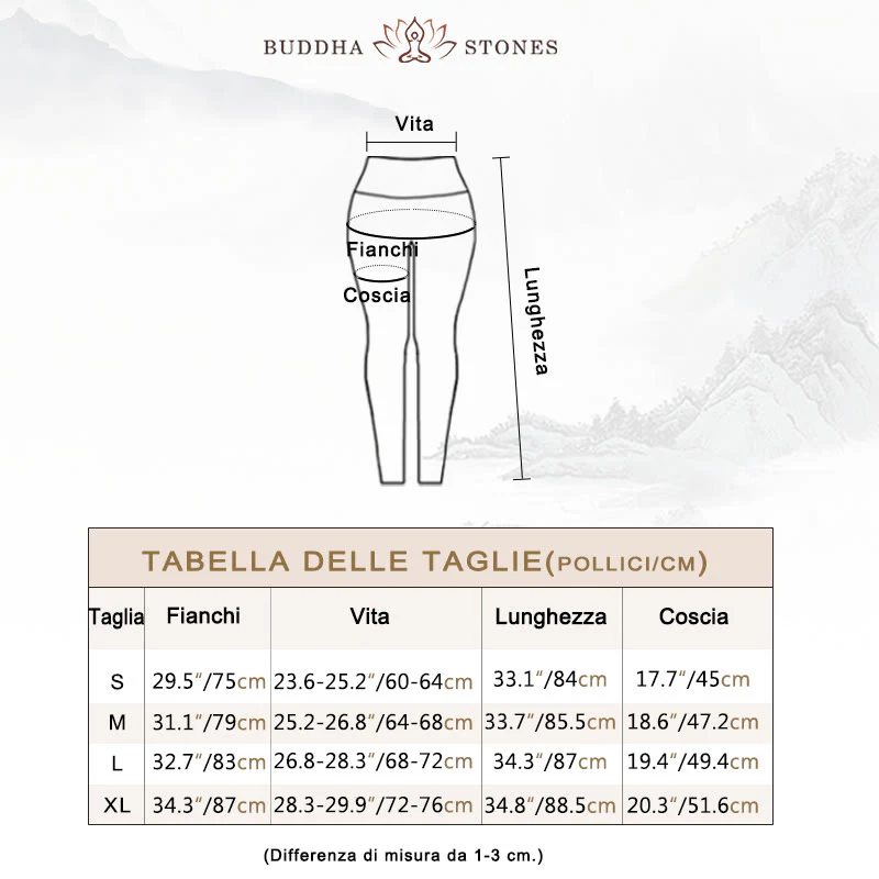 Pantaloni sportivi da yoga con stampa di piume di pavone rosso e blu , Buddha Stones, pantaloni da yoga da donna - Image 7