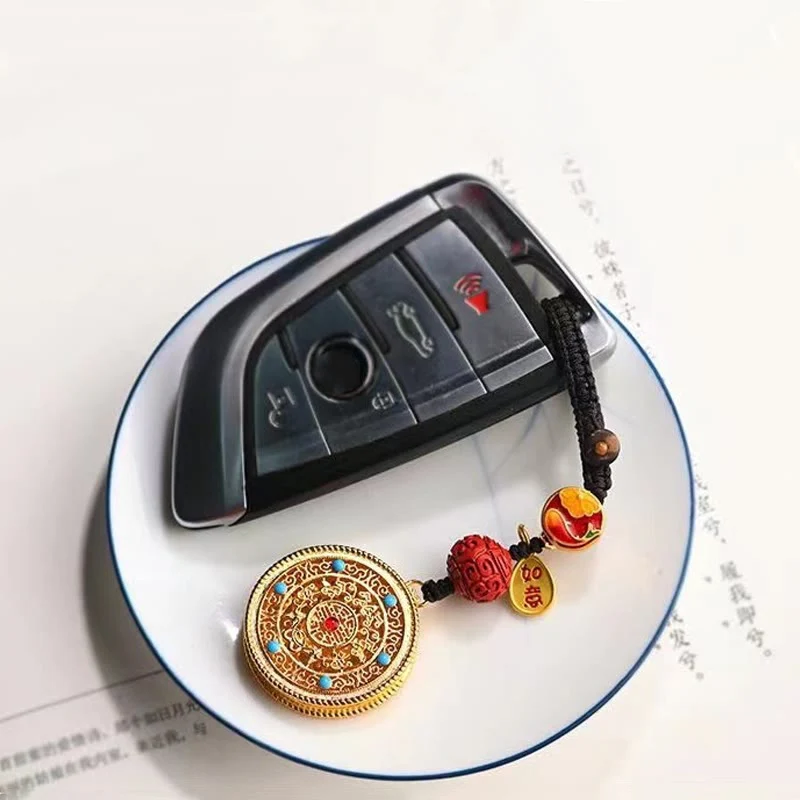 Portachiavi con ciondolo a forma Buddha Stones Fu Character Blessing Ruyi - Image 15