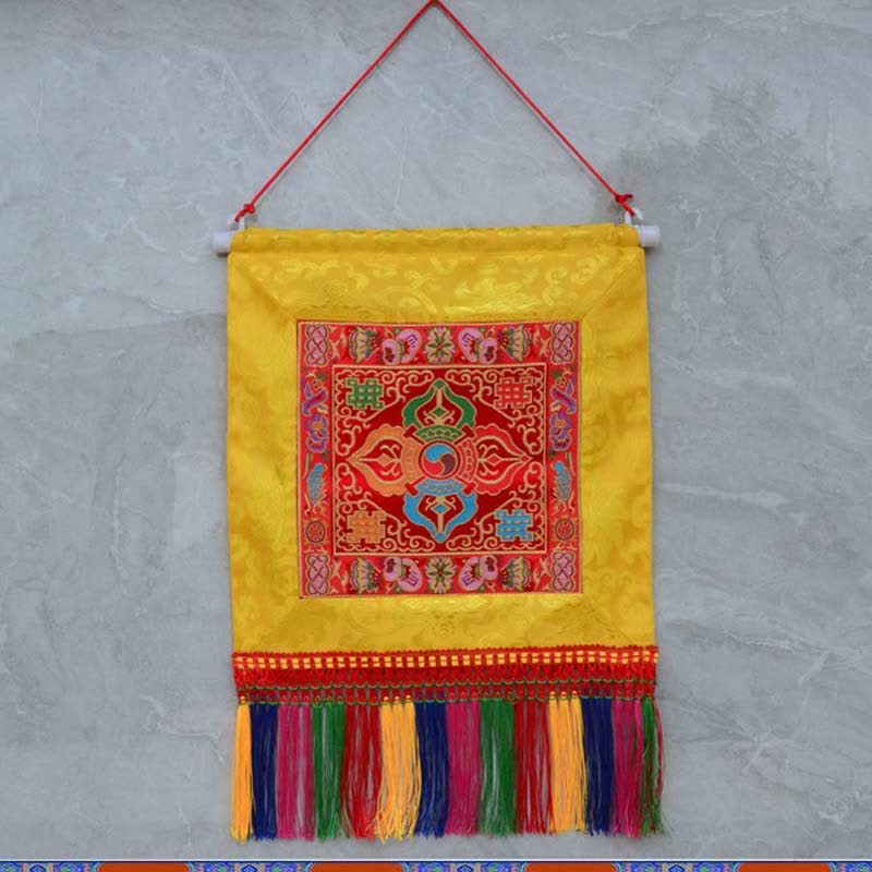 Vajra Simboli di buon auspicio Potere spirituale Arte murale - Image 3